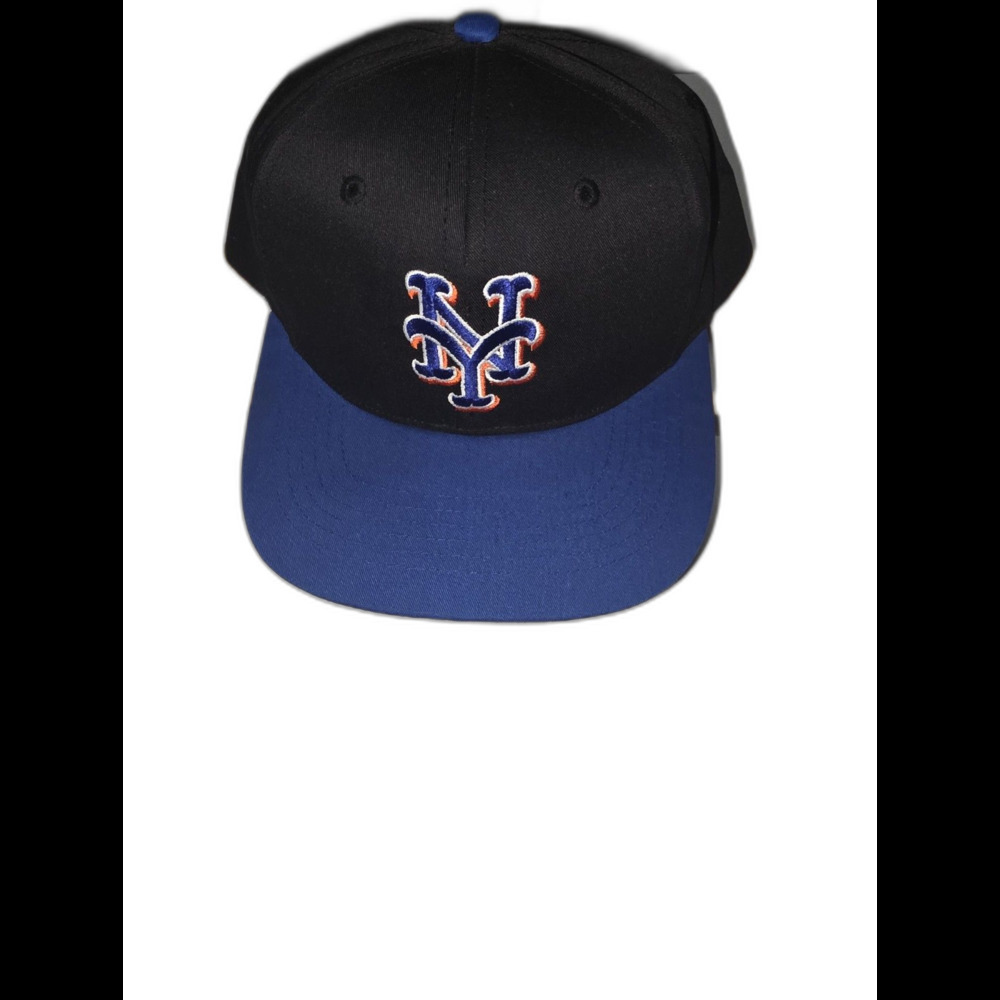 Twins New York Mets Officially Licensed MLB Black Blue Baseball Cap Hat Small
